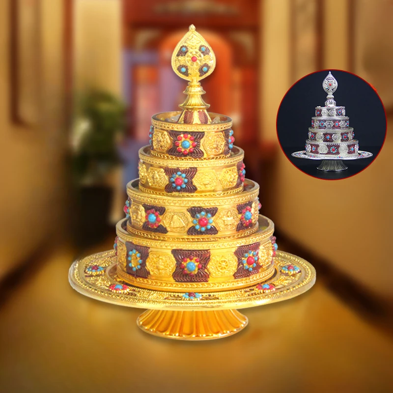 Eight Auspicious Worship Buddha Alloy Method Plates Temple Buddhist Hall Prayer/Zen Meditation /Religious Rites Decorations