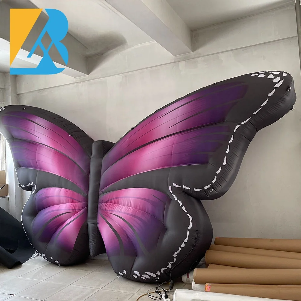 Customized Lights up Giant Air Blown Butterfly Wings for Butterfly Birthday Party Decorations Toys