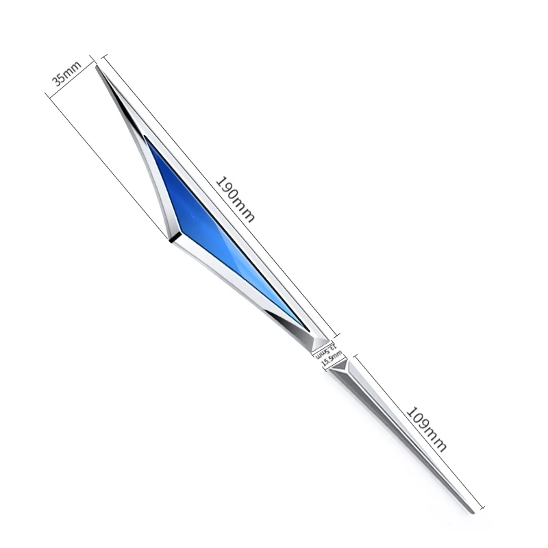 2 unids/set guardabarros de coche pegatinas de acero inoxidable emblema decoración Exterior para Lancia ypsilon delta nera thema