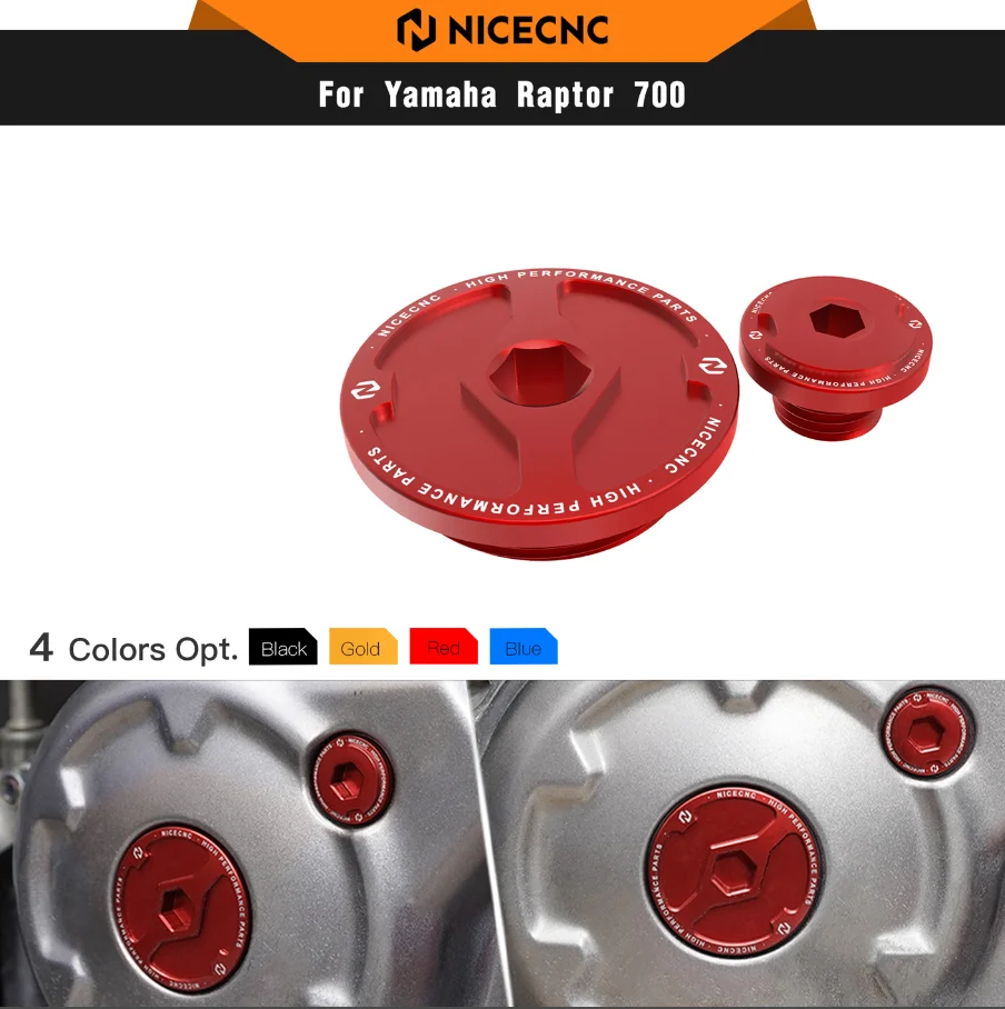 For YZ250F YZ450F Engine Cover Cap Plug Kit For YAMAHA WR250F WR450F RAPTOR 700 700R Grizzly 550 Wolverine X2 X4 Motorcycle Part