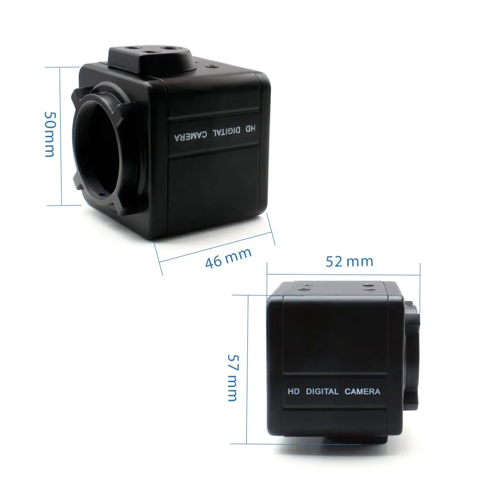 Custodia per fotocamera Minicar in metallo Wgwk l'alloggiamento della telecamera Cctv è adatto per Chipset modulo telecamera Ahd/Ccd/Cmos/Ip/Usb 38x38mm cinghiale