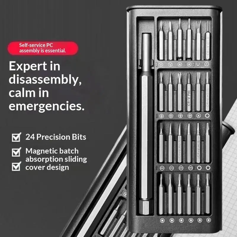 Portable Precision Screwdriver Kit Multi Bits Magnetic Tip Electronics Repair Tool Set Perfect Gift for DIY Lovers