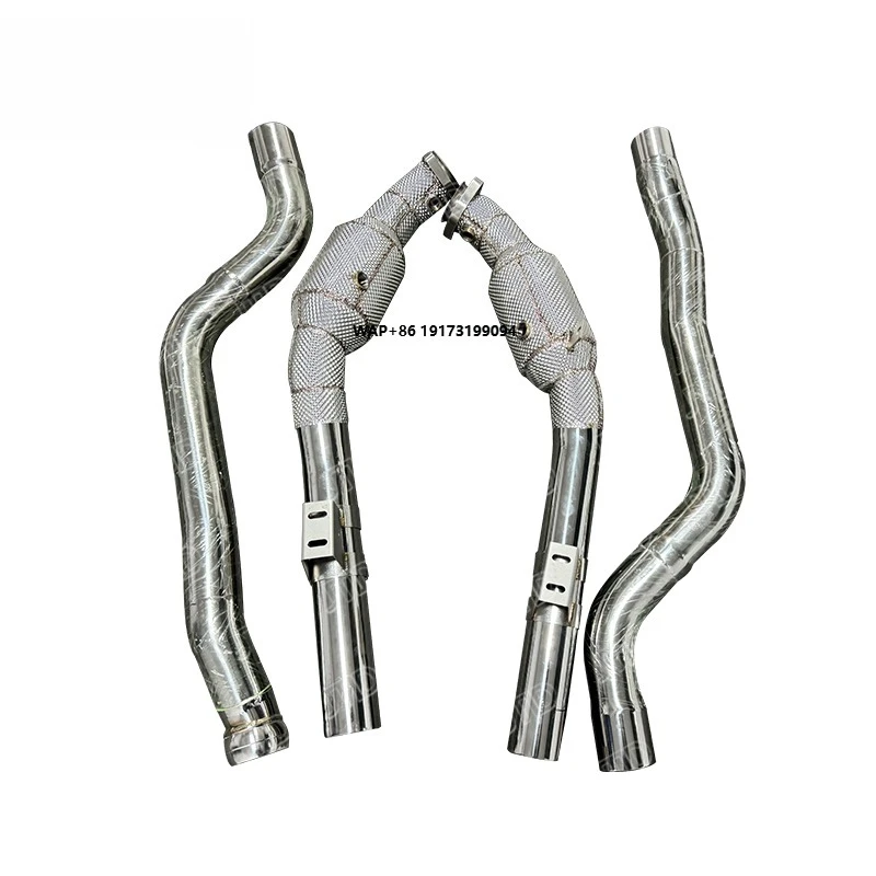 

Высокопроизводительный гоночный даунпайп из нержавеющей стали 304 для двигателя W212 E63 CLS63 M157 5.5L V8