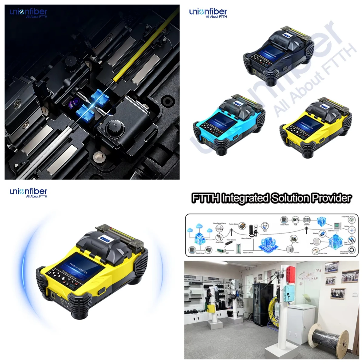 A87S Automatic Mini Fiber Welding Machine, Unionfiber Chinese OEM Fusion Splicer Designed for FTTH FTTX Network