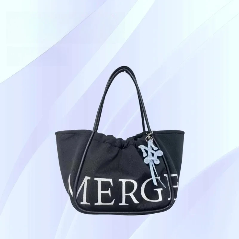 

New Women Thailand Shoulder Bag Large Capacity Leisure Shoulder Tote Bag Soft Denim Shoulder Bag