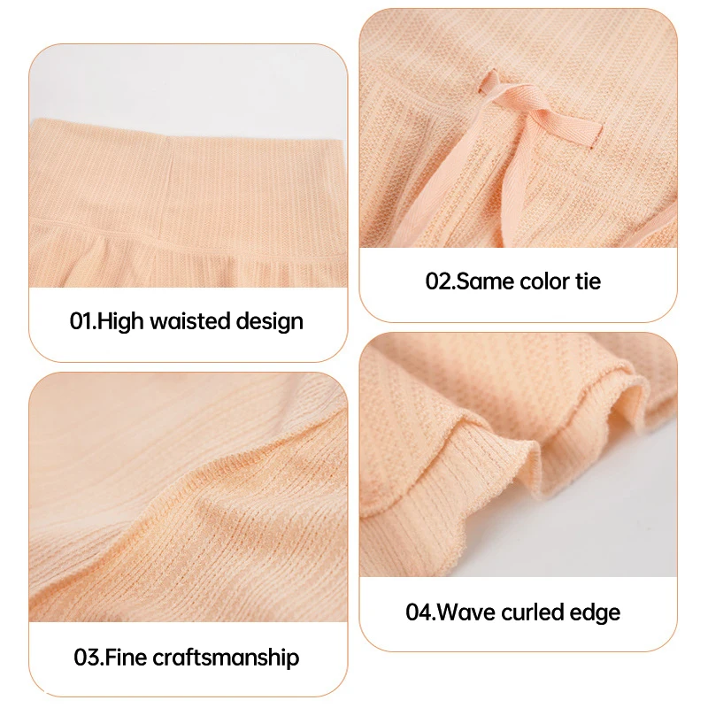 Celana Santai Lebar Anak Perempuan Celana Jogger Bukaan Kaki Kerut untuk Wanita Celana Pendek Pinggang Dapat Disesuaikan Gym Tari Yoga Atletik Balet Baru