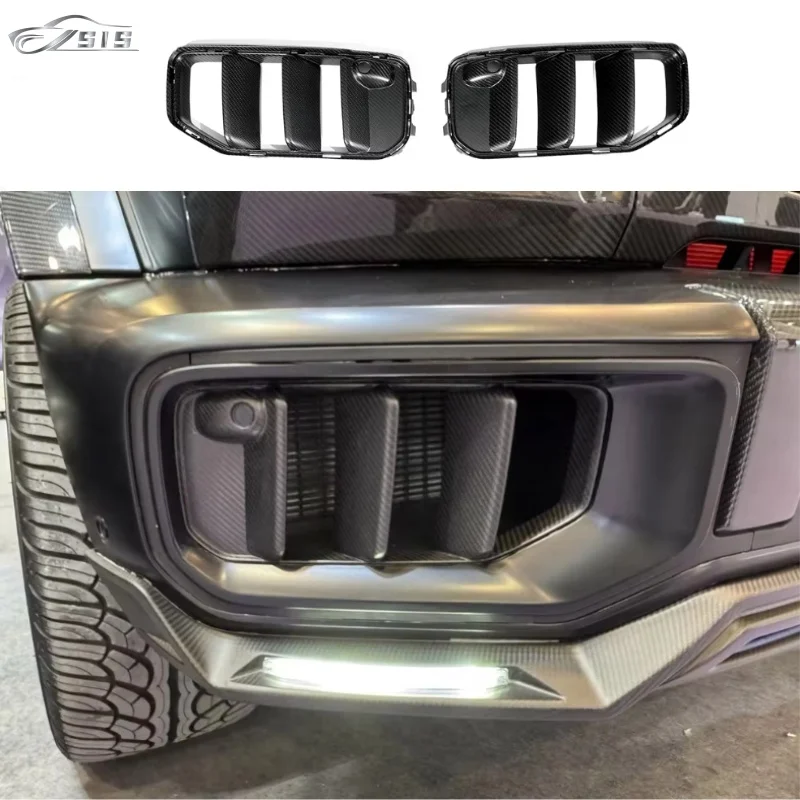 

Air Vents Dry Carbon Bodykit Parts Replace Front Center Bumper For Gwagon G Class W465 G63 2024+
