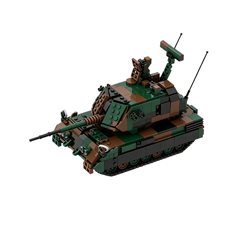 Self-Propelled Anti-Aircraft Gun Model MOC Building Bricks War Equipment Modular Technology Gifts Holiday Assemble Toys Suit