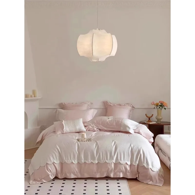 

Imitation silk chandelier cream wind dining room living room light retro zen homestay tea room light