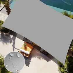 Outdoor Awnings Waterproof Sun Shade Sail Garden Canopi For Terrace Car Canvas Awning Rectangle Pool Sun-Shelter Sunshade Sail 
