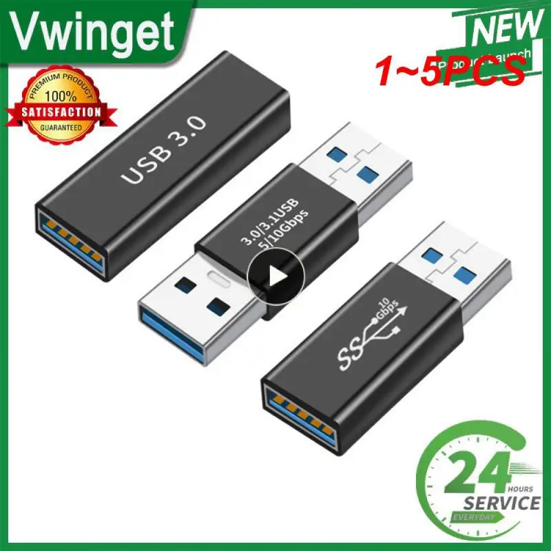 1~5PCS Micro usb Type-c 2 in 1 otg Plug jack Power Connector Charging  Adapter Type-C Extension Cable for Laptop Tablet Phone