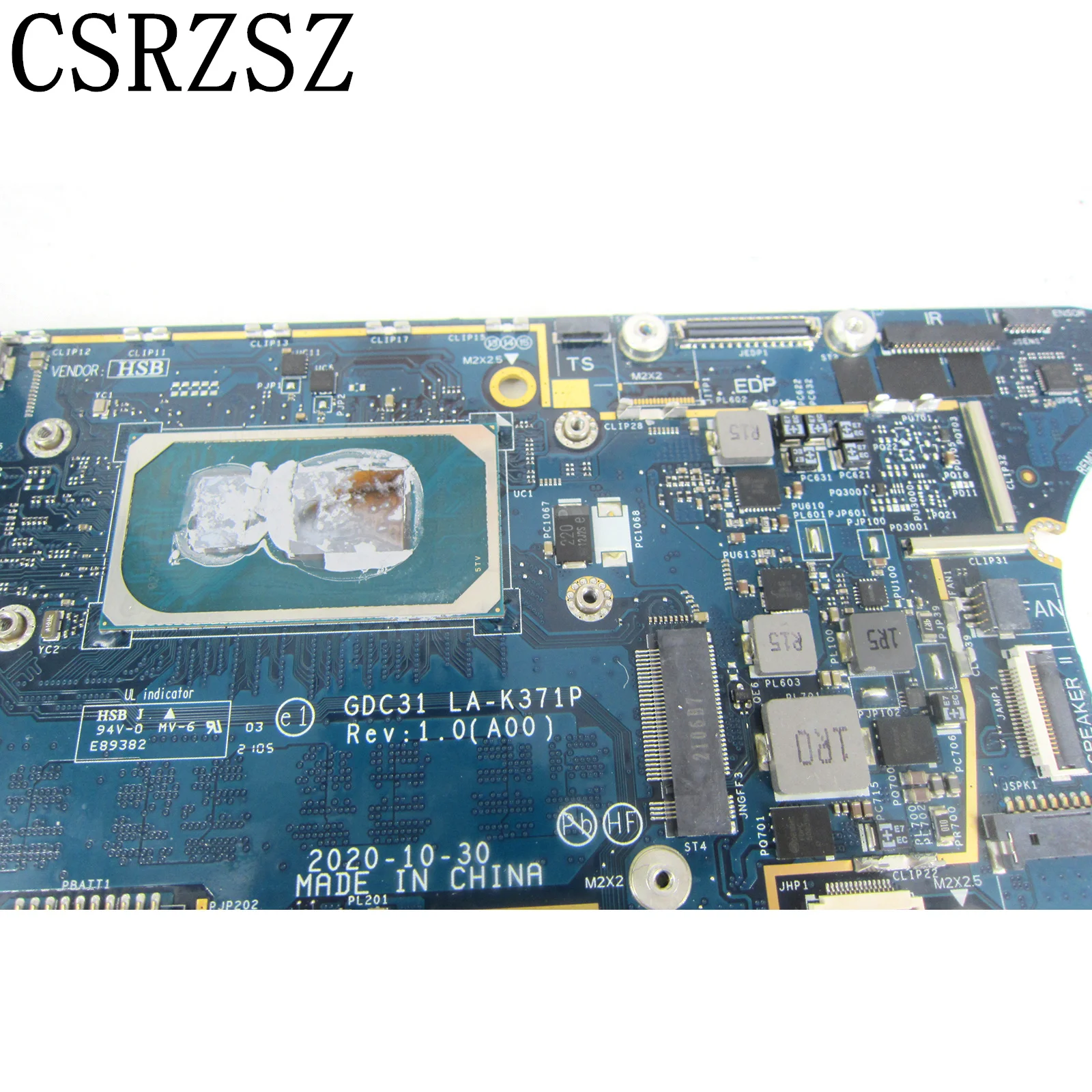 Imagem -02 - Placa-mãe do Portátil para Dell Latitude Dell Latitude 7320 7420 7520 La-k371p Cn0w1x0y com I51145g7 8gb de Ram Teste ok
