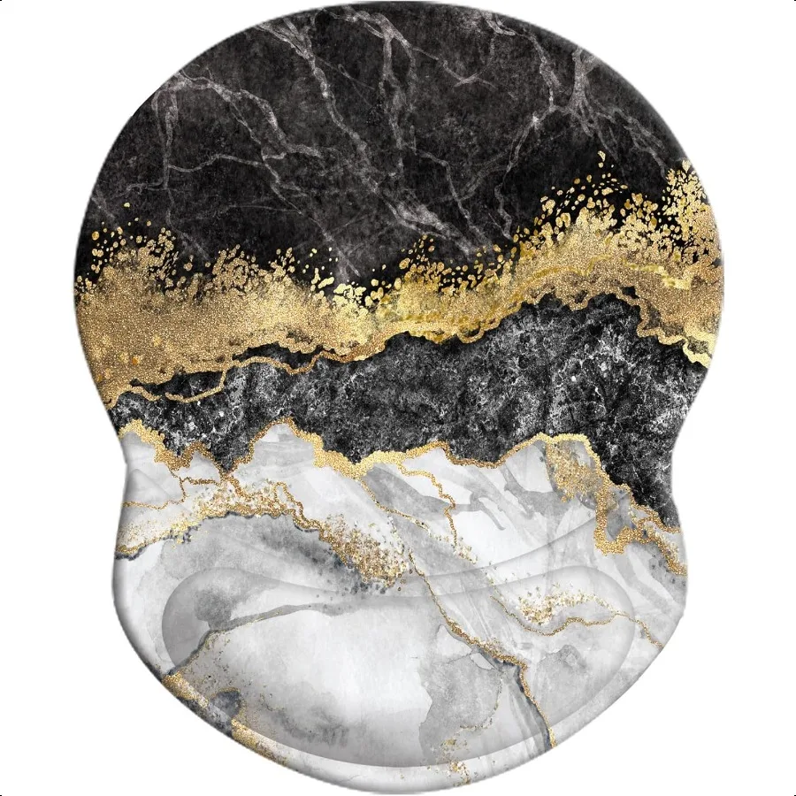 

Коврик для мыши с портом на запястье, нескользящий коврик для мыши, подставка для запястий для офисного компьютера, ноутбука, удобная легкая эргономичная портальная мышь