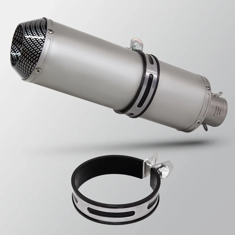 

Motorcycle Exhaust Universal 51mm Project Muffler For GSXS150 TNT125 MT15 ZX6R NMAX GPR150 450SR 800NK GY6 Tank Zuma ZT125