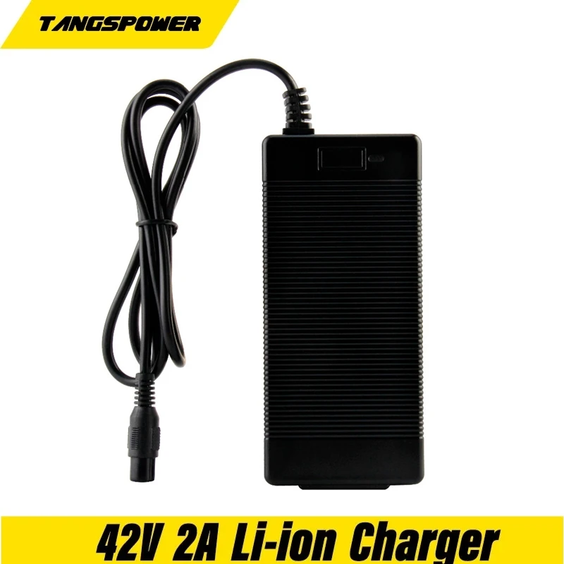 42V 2A Smart Lithium Battery Charger for 36V 2A Charger Li-ion Battery Pack Charger GX12 Connector High Quali