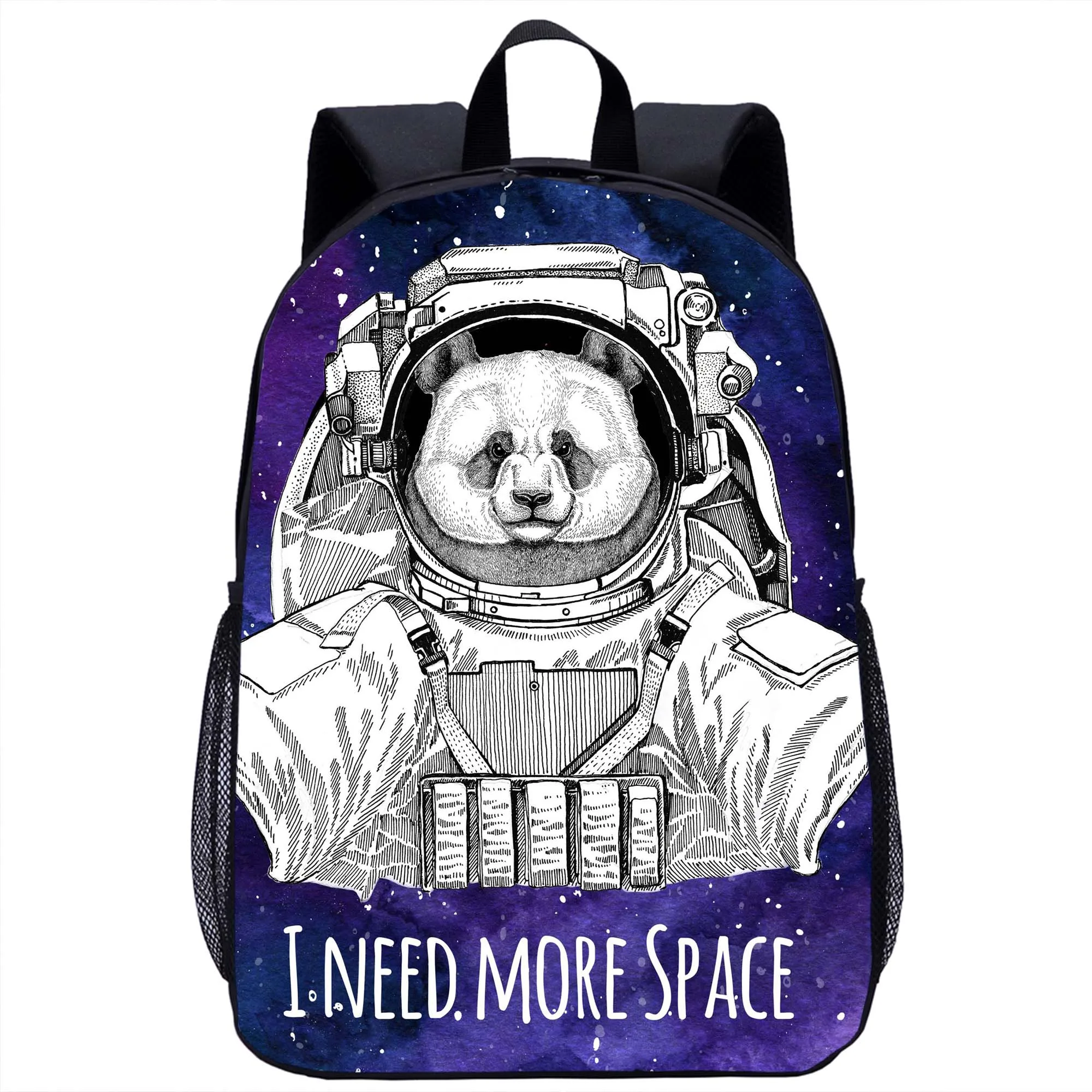 Animais criativos astronauta padrão mochila meninas meninos mochila adolescente casual armazenamento mochila das mulheres dos homens mochilas de viagem