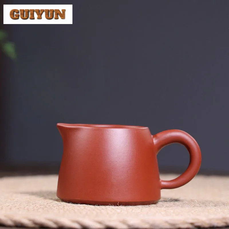 

140ml Yixing Zisha Tea Pitcher Divide Tea Cha Hai Dispenser Household Justice Cup Flower Tea Fair Mug Teaset Craft Accessories