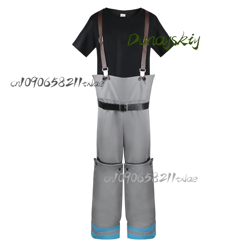 Fire Force Arthur Boyle Cosplay Costume 8th Special Fire Brigade Uniform Wig Excalibur Sword Halloween Anime Roleplay Outfit