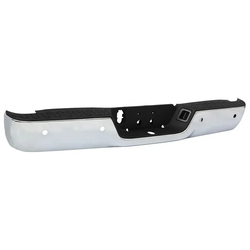 Cutting Style Assembly W/O Exhaust Holes W/Sensor Chrome Rear Bumper for 2009-2018  RAM 1500