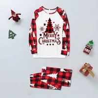 Christmas Family Matching Outfits Mom Dad Kids 2 Pieces Pajamas Set Baby Rompers Casual Loose Sleepwear Xmas Family Look Pyjamas 4