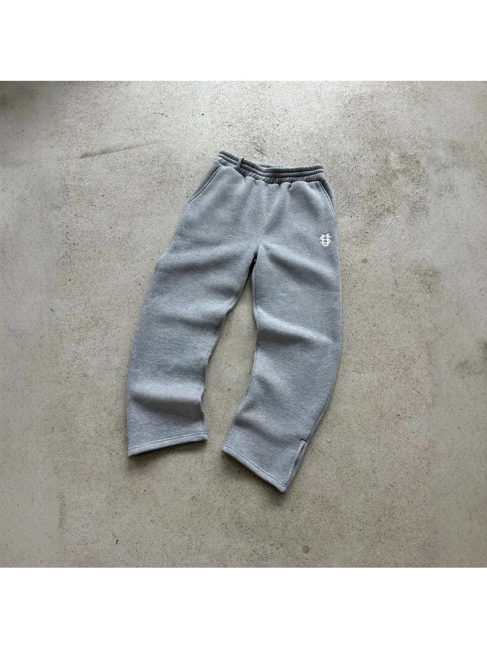 

Европейские и американские эластичные свободные брюки с поясом, однотонные повседневные брюки с вышивкой в стиле хип-хоп Y2K, рэп, уличная одежда