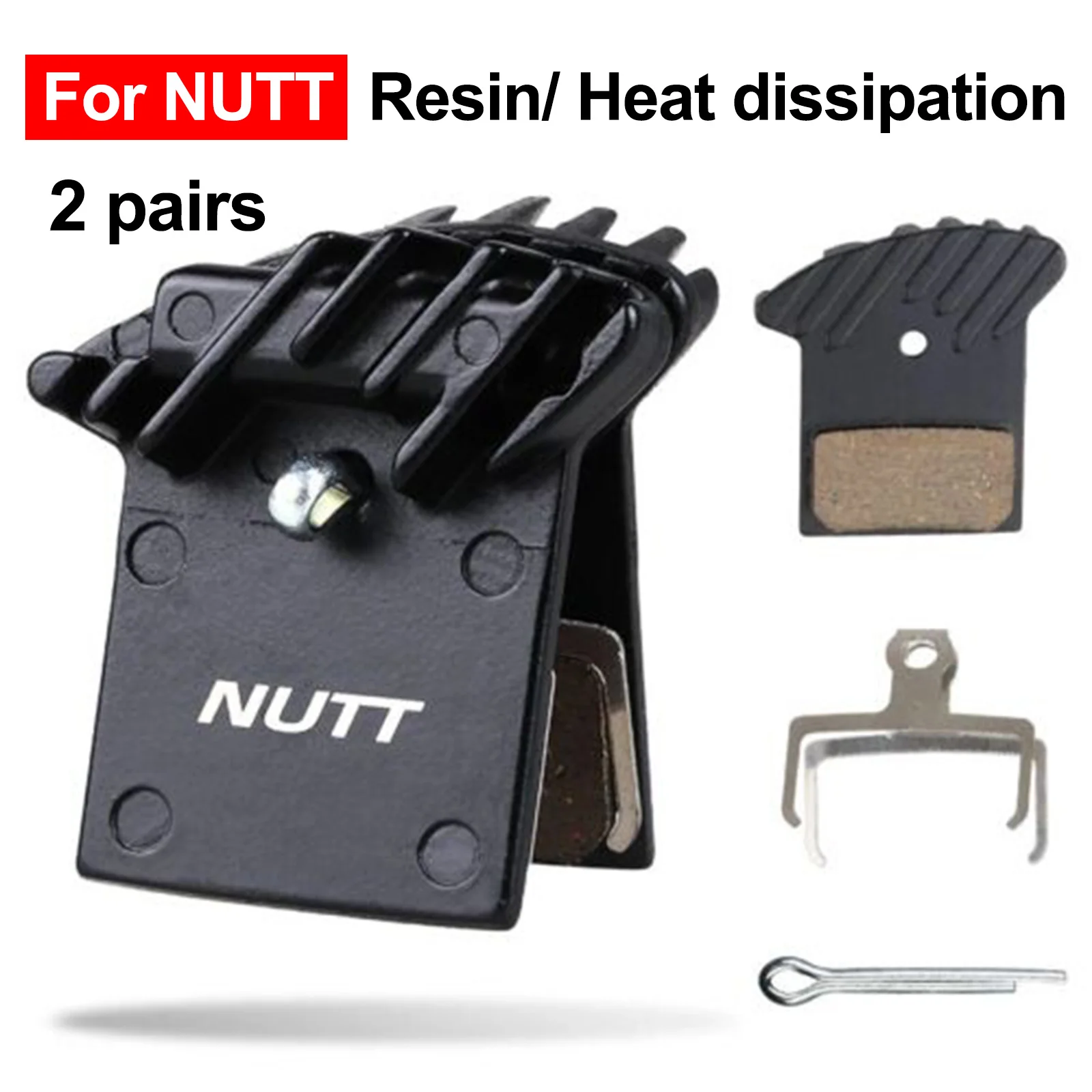 

Quieter and Efficient Brake Pad for NUTT MTB Bike Hydraulic Caliper, Heat Dissipation for Consistent Performance