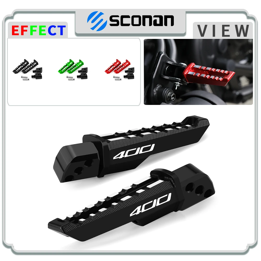 

Motorcycle Accessories For 400 650 ninja400 ninja650 2018 2019 2020 2021 2022 2023 Rear Foot Pegs Rests Passenger Footrests