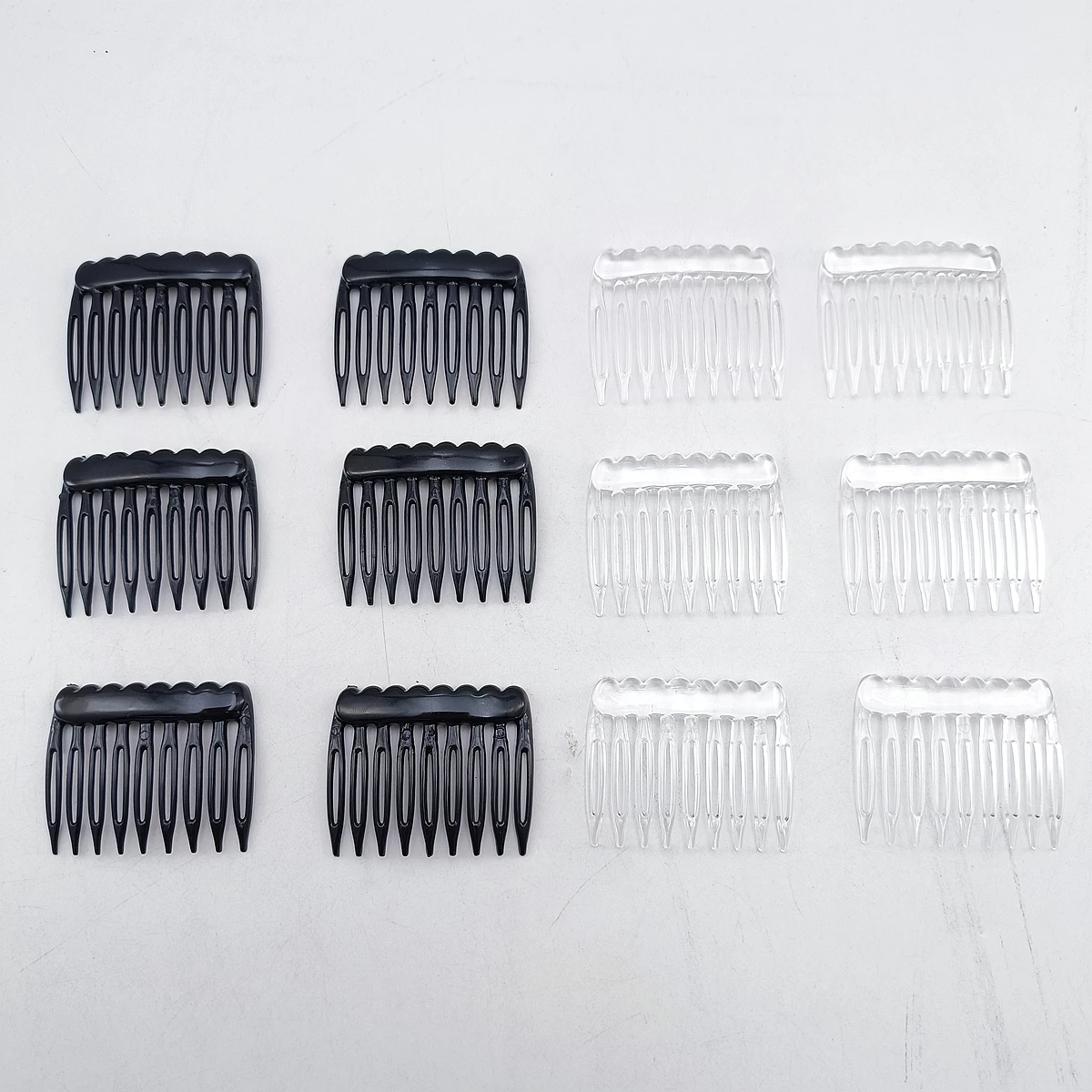 8pcs 9 Zähne Kunststoff Haar Seite Kamm einfache Haarschmuck starken Halt Haarkamm für Frauen Mädchen – Detail 1