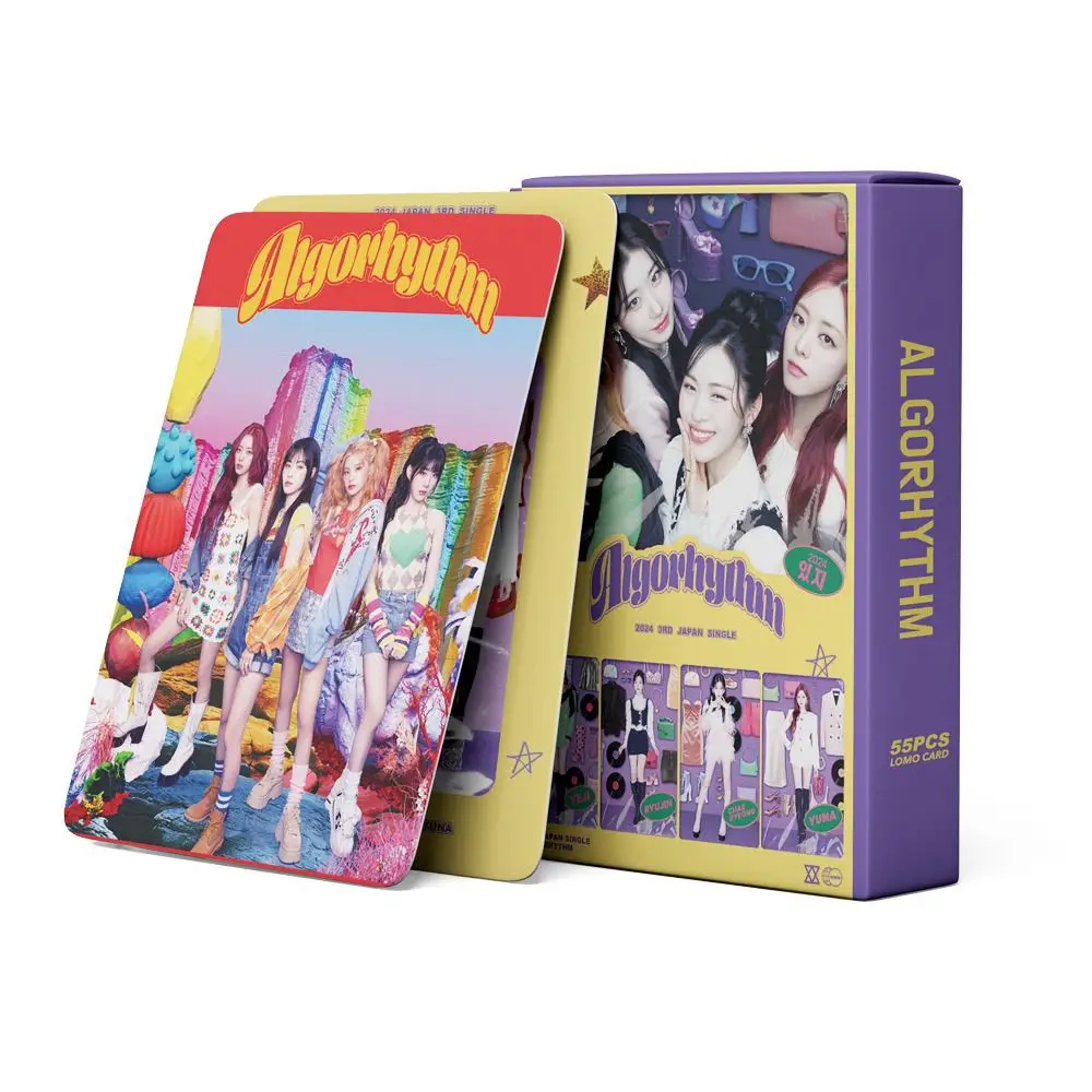 

Kpop ITZY Postcards Algorhythm New Album Lomo Cards Yeji Lia Ryujin Chaeryeong Yuna Fans Gift