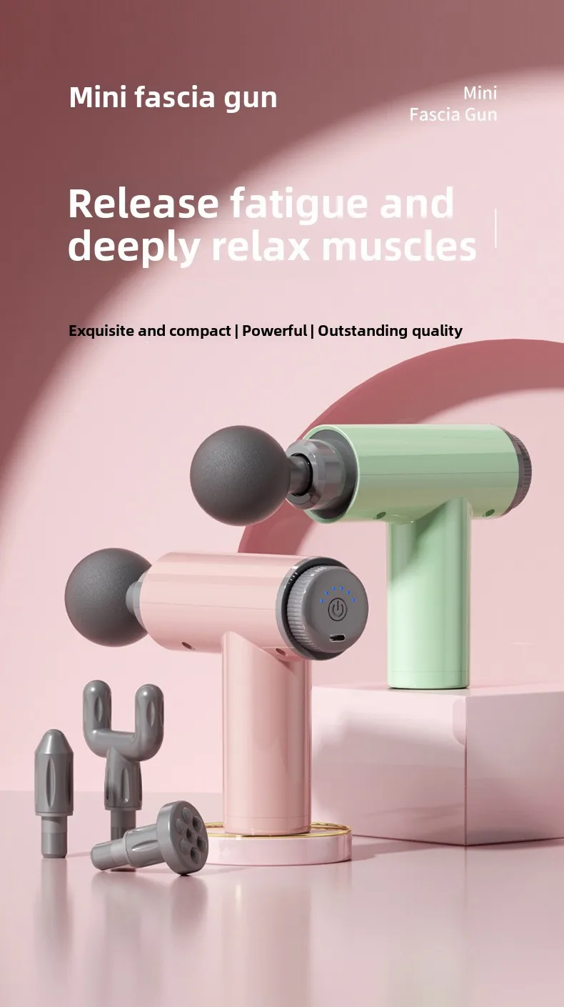 Faszienpistole Muskelmassagegerät Muskelentspanner Elektroschock Greifen Vibration Halsmuskel Fitness Beine