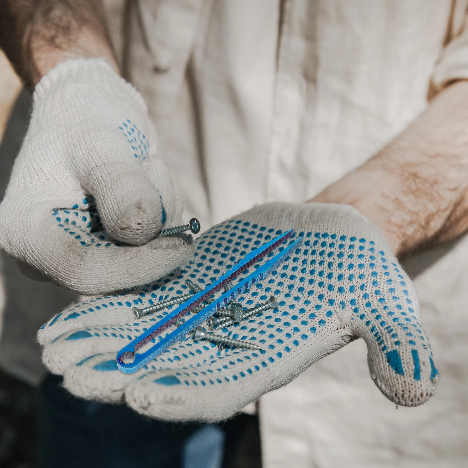 

1Pcs Titanium Alloy Tweezers Mini Lightweight Numerical Control Hex Socket Wrench Outdoor Camping Clamping Tool