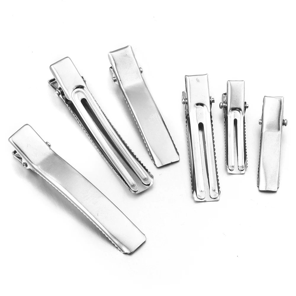 20 قطعة مقاطع التمساح الشعر المعدنية واحدة الشق بطة بيل مقاطع الشعر شقة مع الأسنان الضفيرة كليب ل إكسسوارات الشعر DIY بها بنفسك #5