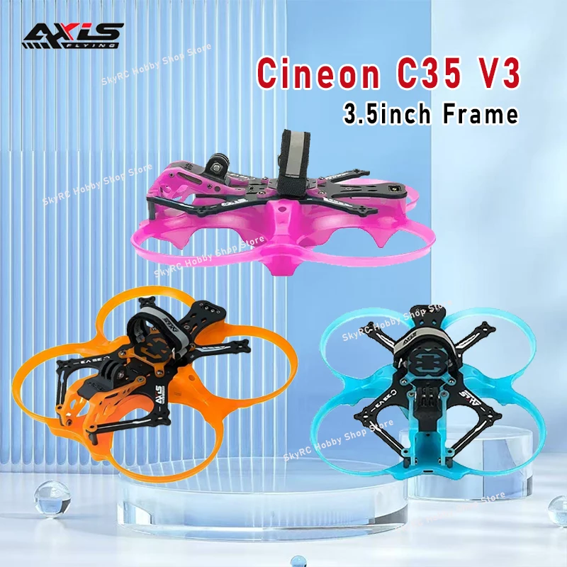 

AxisFlying Cineon C35 V3 3.5Inch FPV Drone Frame Kit Cinewhoop Support DJI O3 for RC FPV Freestyle Racing Drone