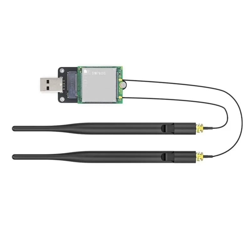 [A93Z!】 Simcom 4G LTE Cat-4 SIM7600G-H-M. 2 Module With Antenna+ USB Expansion Board SIM Card Slot Global Coverage GNSS M. 2 Con