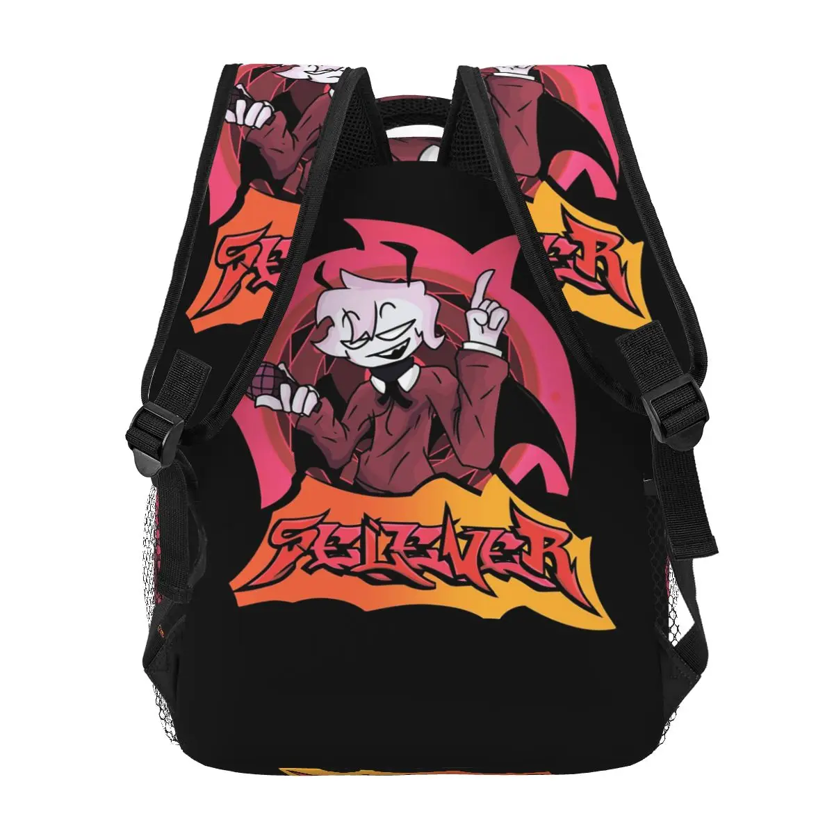 Fnf Zardy Friday Night Funkin Rucksack Heißer Verkauf Tagesrucksack Große Kapazität Jungen Mädchen Büchertasche Schultasche Umhängetaschen für Männer Frauen