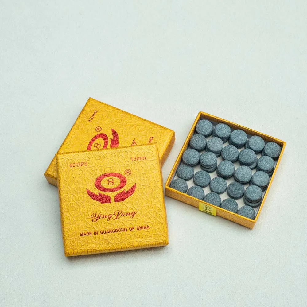 

Общая кожаная голова для бильярда 11/12 мм, одна коробка, 50 шт., принадлежности для бильярда, черная восемь клубных кожаных головок для снукера