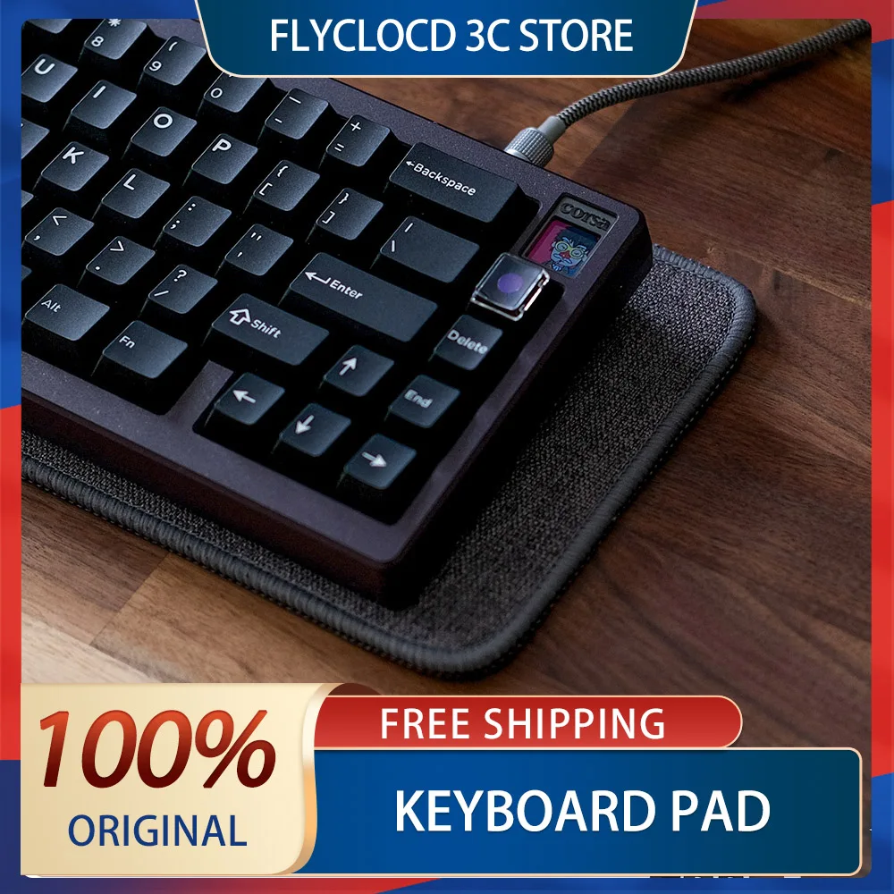 FBB Linen Hifi Keyboard Pad Thick Thread Knitted Shock Absorption Customized  Noise Reduction Mechanical Keyboard Typing Sound