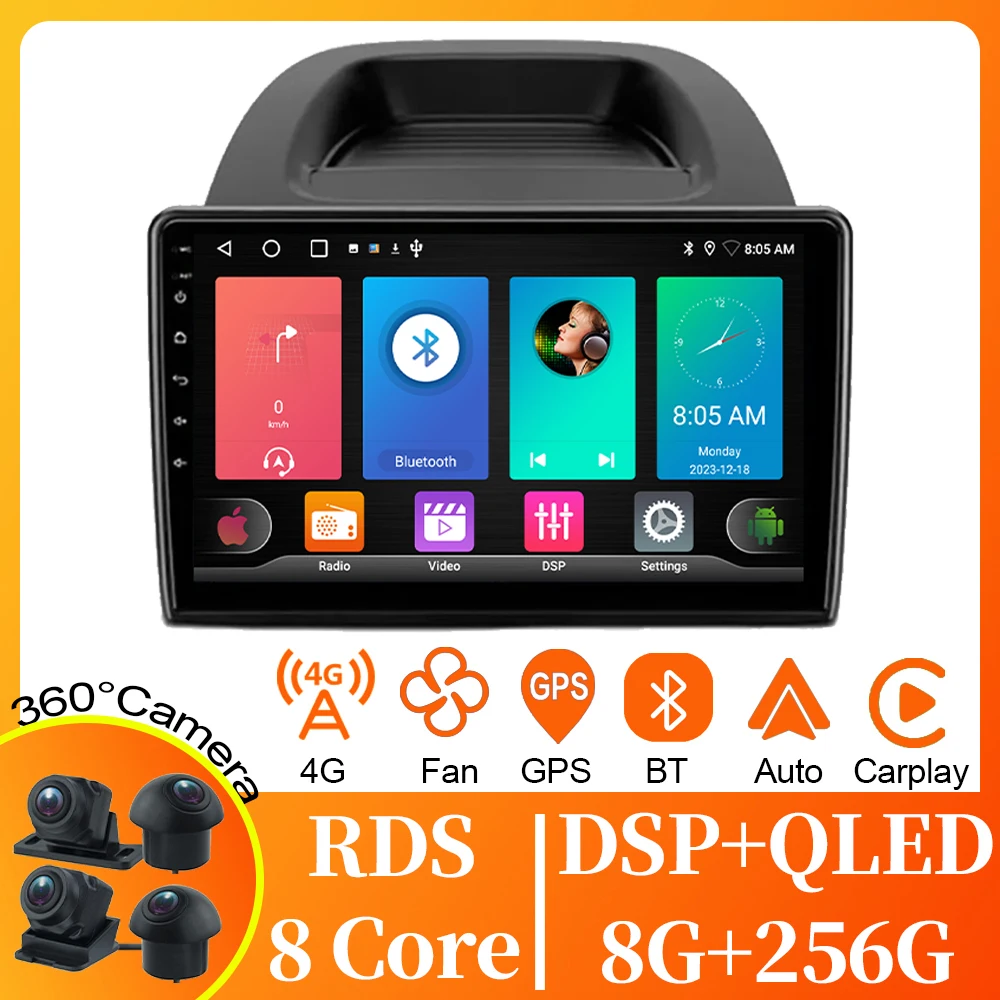 5G WIFI For Ford EcoSport Eco Sport 2017 - 2021 Car Radio Multimedia Video Player Navigation GPS Android Auto No 2din 2 din DVD