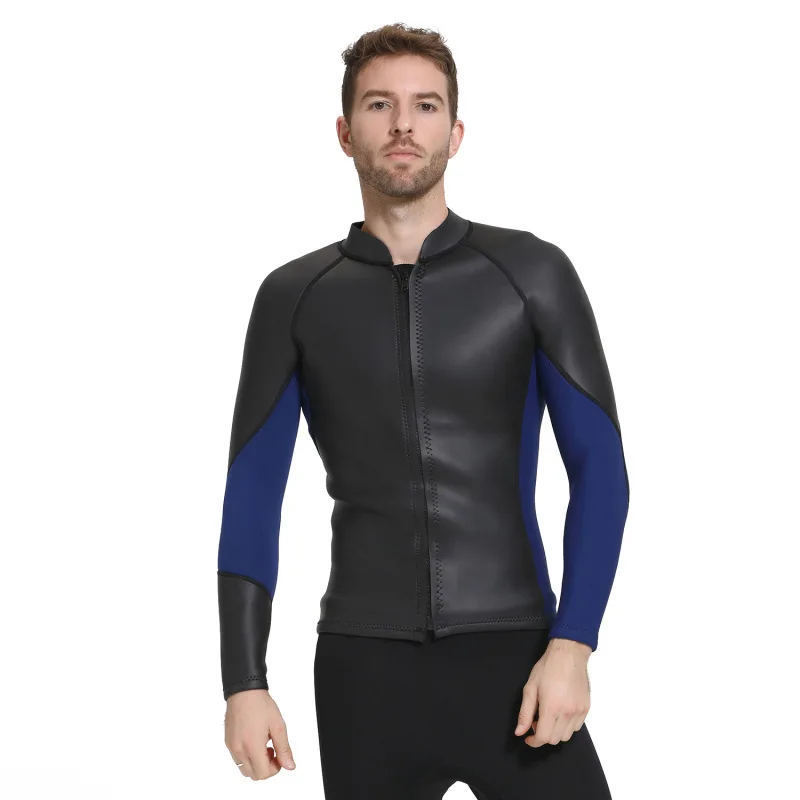 SBART New Male Separated Long Sleeve 3MM Wet Suit Waterproof Smooth Skin Open Cell Surfing Clothes Thermal Thick Swimwear