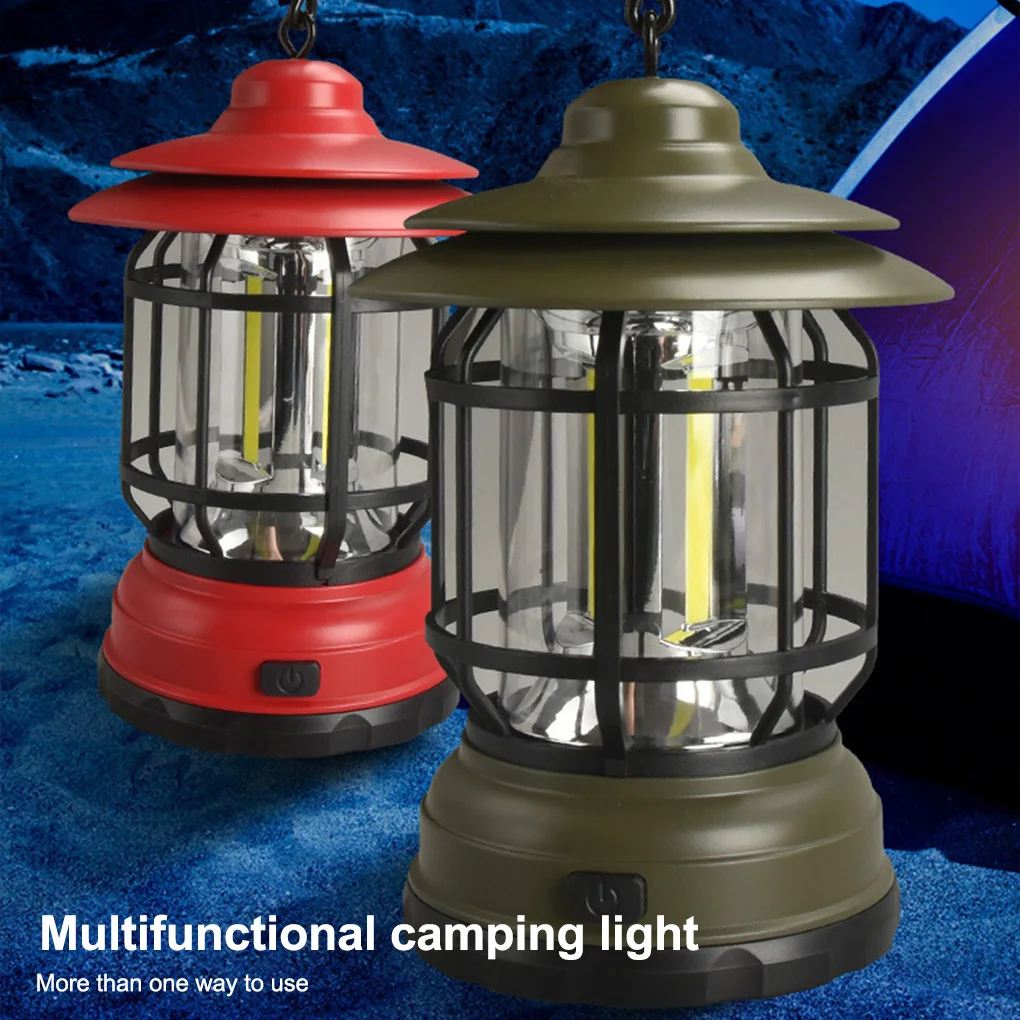 Lantern Outdoor Hanging 500lm Camping Tent Light Portable Super Bright Backyard Battery Operated Lawn Night Lamp Green