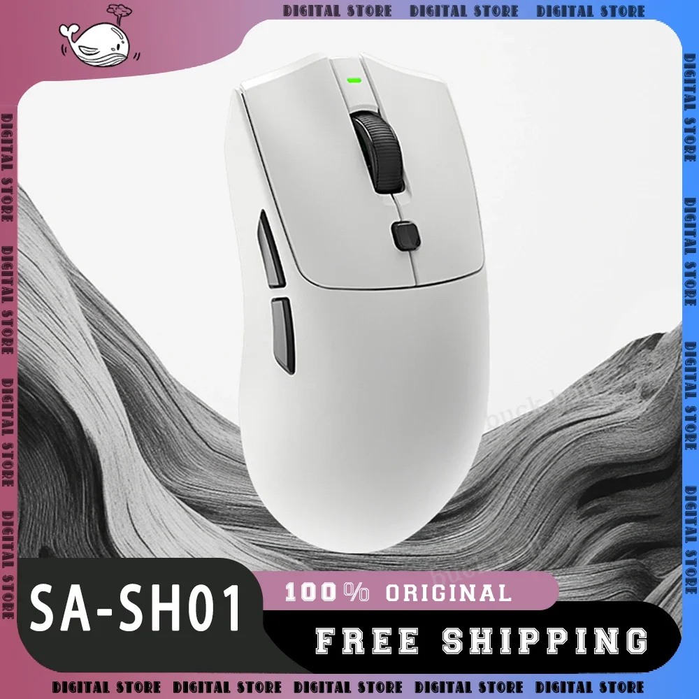 Imagem -01 - Barm Sa-sh01 Pro Gaming Mouse sem Fio Bluetooth Modo Paw3950 8000hz 8k Leve Fps Jogo Acessório de Computador barm sa sh01 pro gaming mouse sem fio bluetooth modo paw3950 8000hz 8k leve fps jogo acessorio de computador 01
