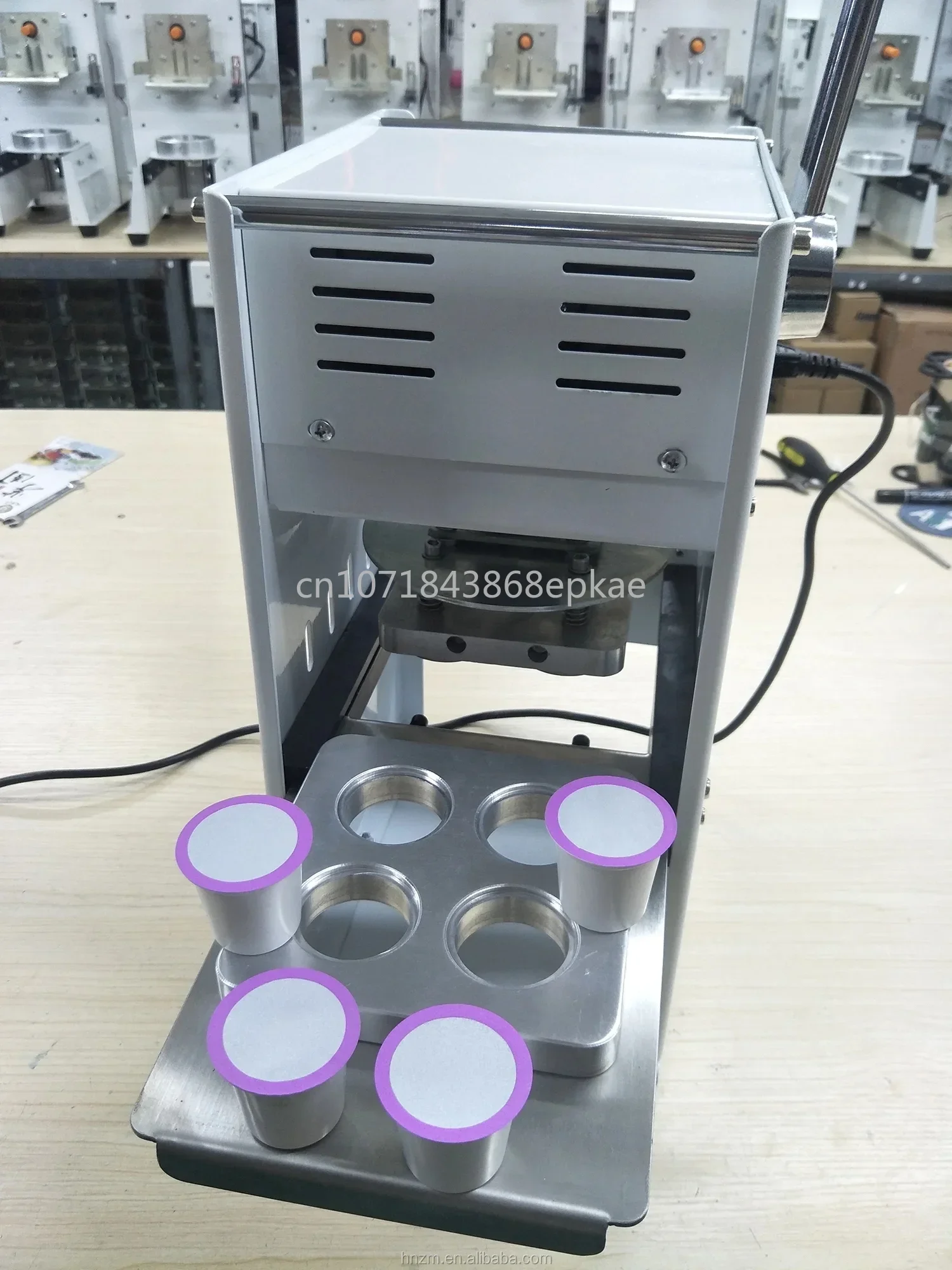 Dual Purpose K Cup & Nespresso Capsules Heat Sealing Machine Easy Operate Capsules Sealing Machine