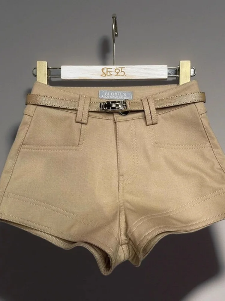 

Повседневные брюки цвета хаки, женская осенне-зимняя уличная одежда, трапециевидной формы с высокой талией, эластичный дизайн, женские джинсы Sensation