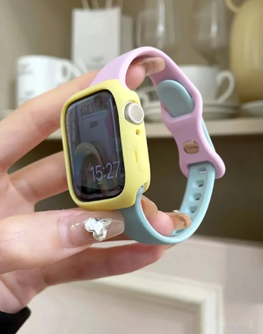 Ремешок силиконовый для Apple Watch Band 38/42/40/44 мм, мягкий тонкий резиновый браслет для Iwatch 49Ultra 9 8 7 6 5 4 3 2 41/45 мм