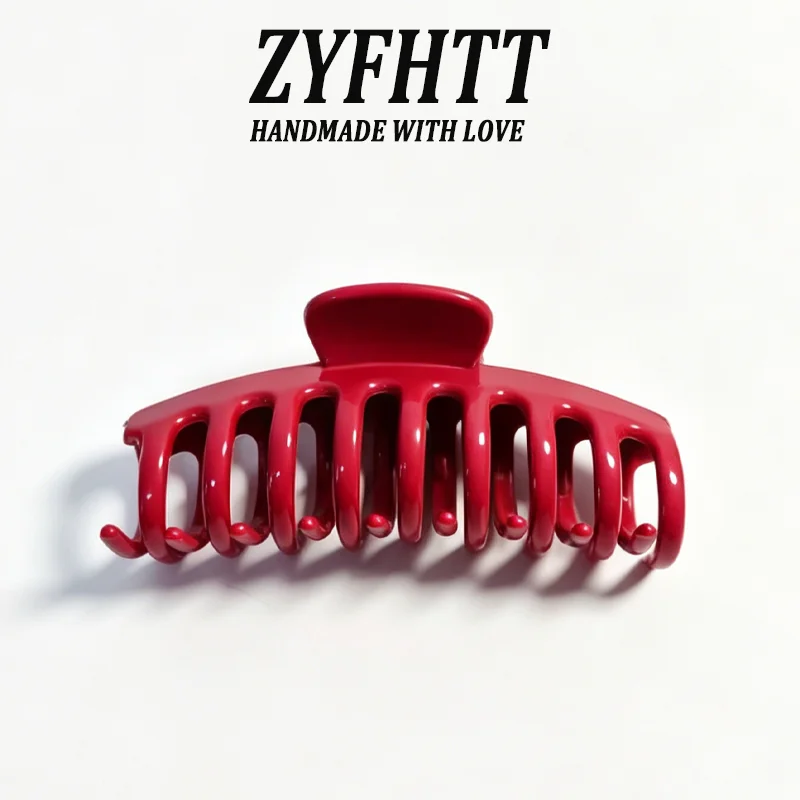 1/5 Stück ZYFHTT Weiche Silikon-Haarspange für Frauen, Täglicher Gebrauch, Koreanischer Stil, Haifischklammer, Modische Mädchen-Haarspange – Detail 6