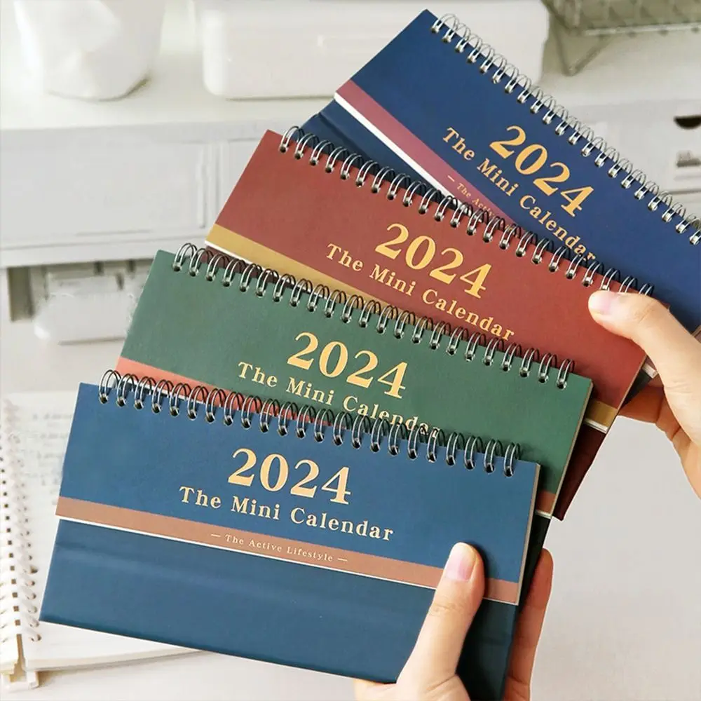 

2024 Desk Calendar Standing Flip Desktop For Planning Organizing Daily Monthly Schedule Home School Stationery