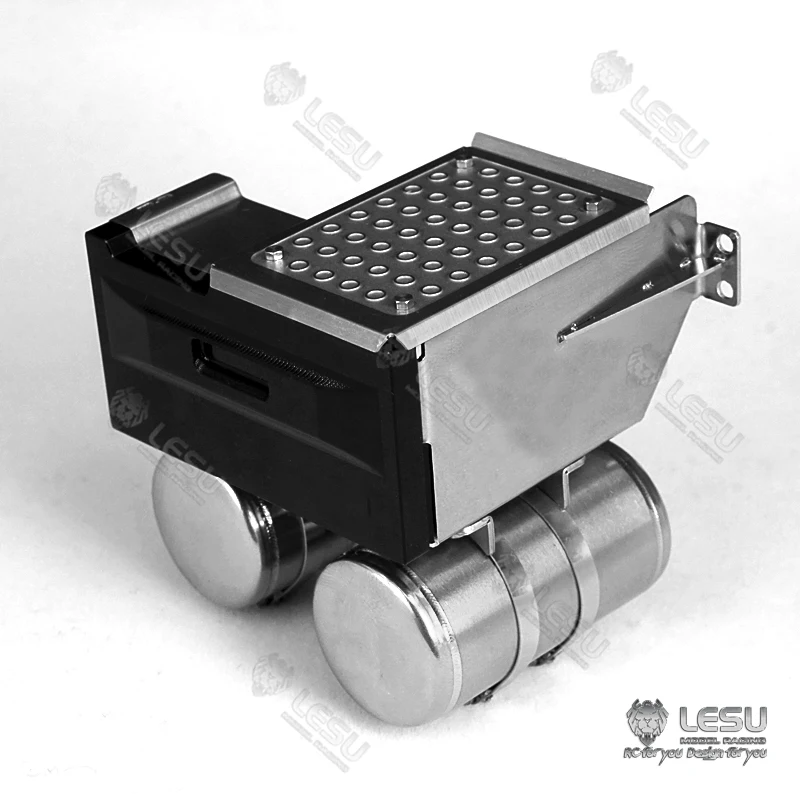 LESU RC Scatola batteria Urea Serbatoio di scarico Set 1/14 FH16 Camion trattore fai da te