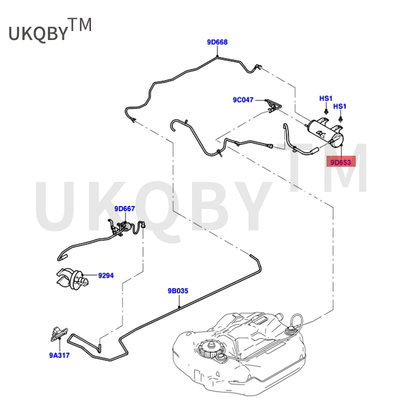 Filtre de capteur de réservoir de carburant, applicable à Fo rd Fo cu s, 5M519E857BA