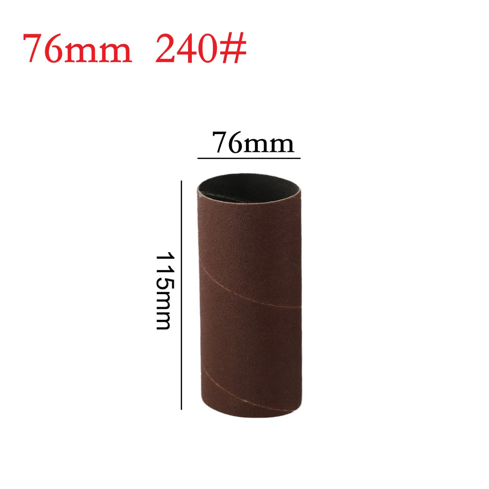 1PC 115mm Sanding Drum Sleeves Sanding Paper Drum Polishing Tools 80/150/240# Grits Spindle Sanding Sleeves Abrasive Tools