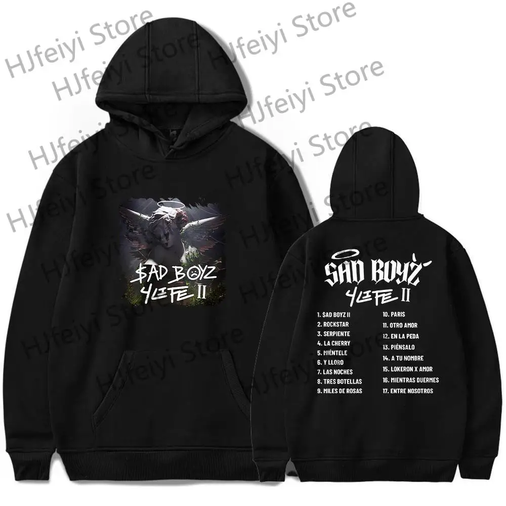 

Junior H Merch Sad Boyz 4L Album Hoodies Merch For Men/Women Unisex Casuals Fashion Long Sleeve Sweatshirt Streetwear